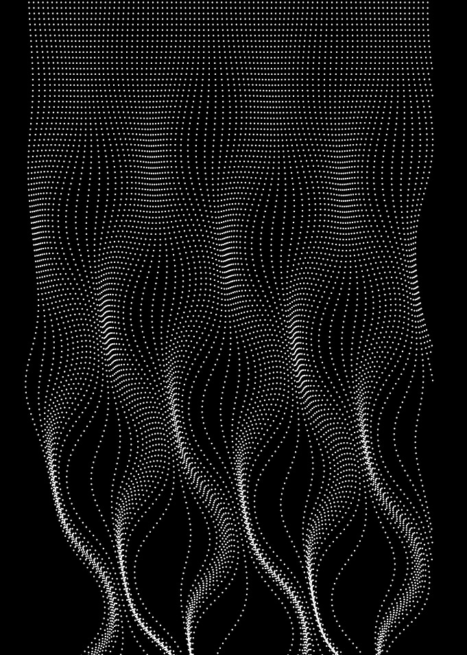 waterfall of lights