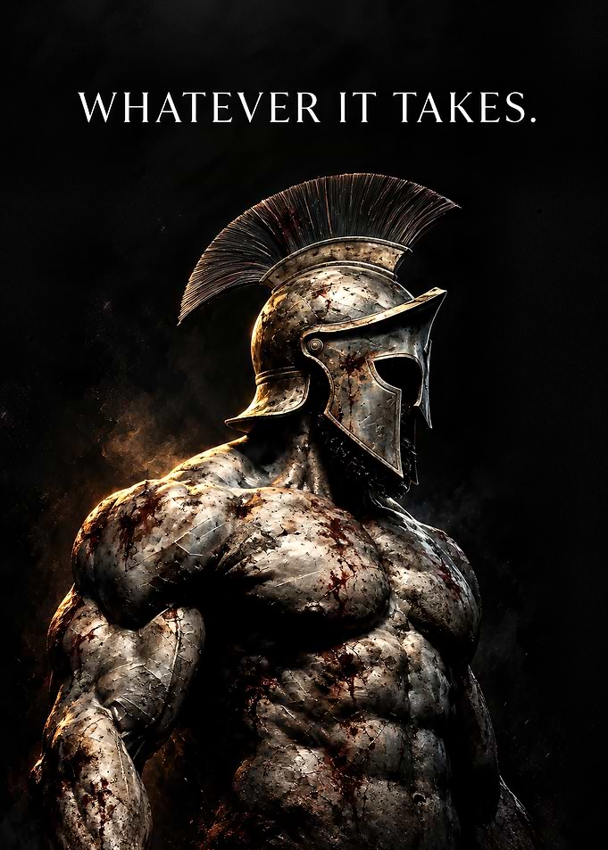 Spartan Warrior Whatever It Takes Poster