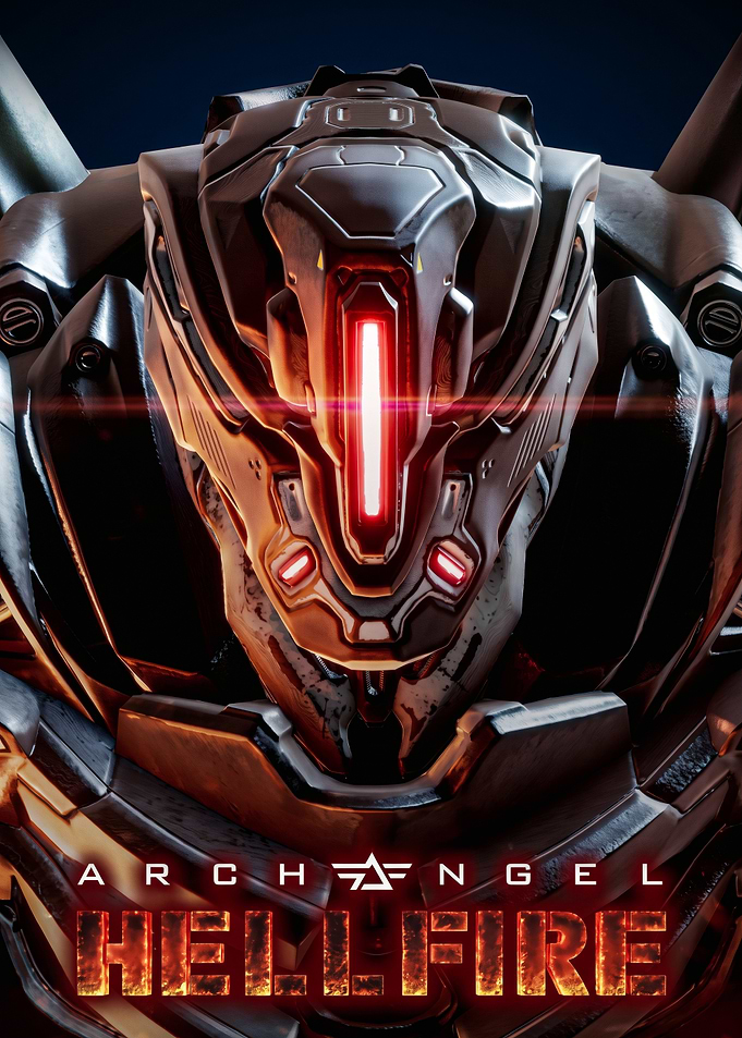 Archangel Hellfire Mech Poster