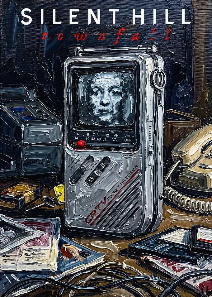 Silent Hill Townfall Pocket TV Painting