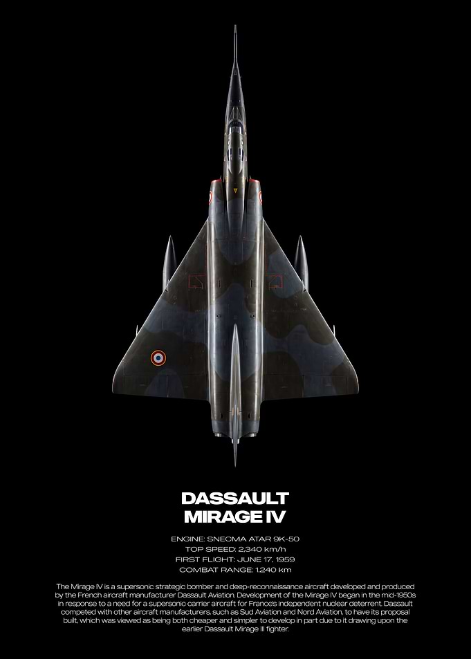 Dassault Mirage IV Technical Poster