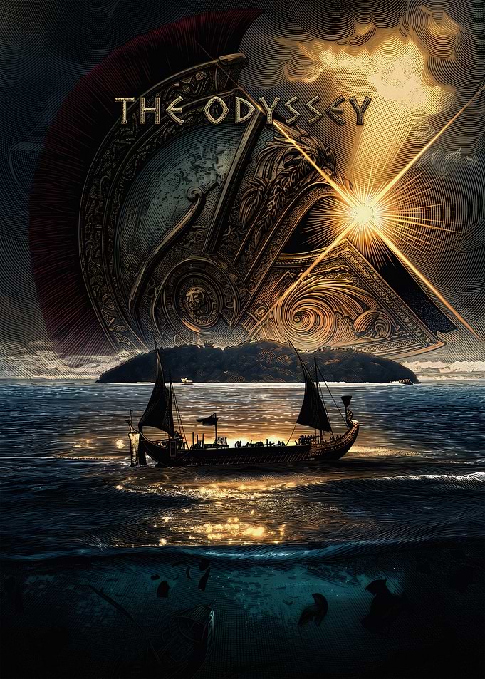 The Odyssey Ancient Greek Epic Poster