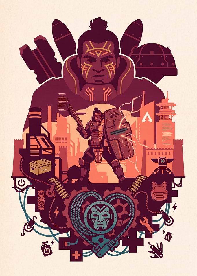 Apex Legends Gibraltar Character Poster