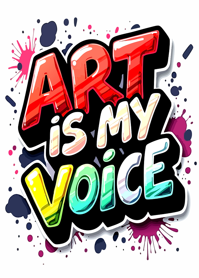Art Is My Voice Graffiti Typography