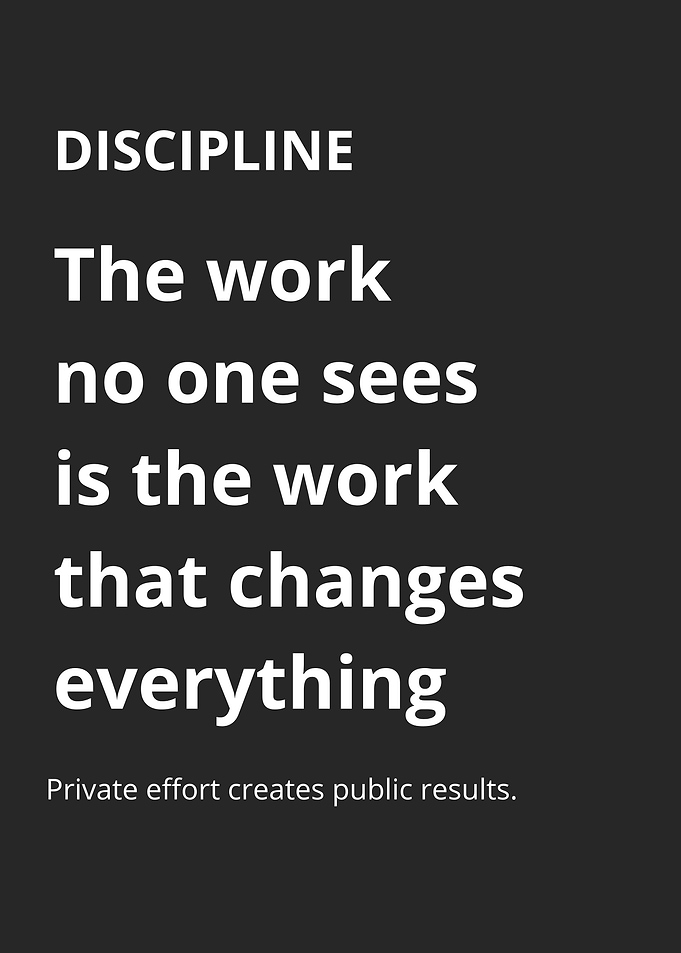 Discipline Motivational Quote Poster