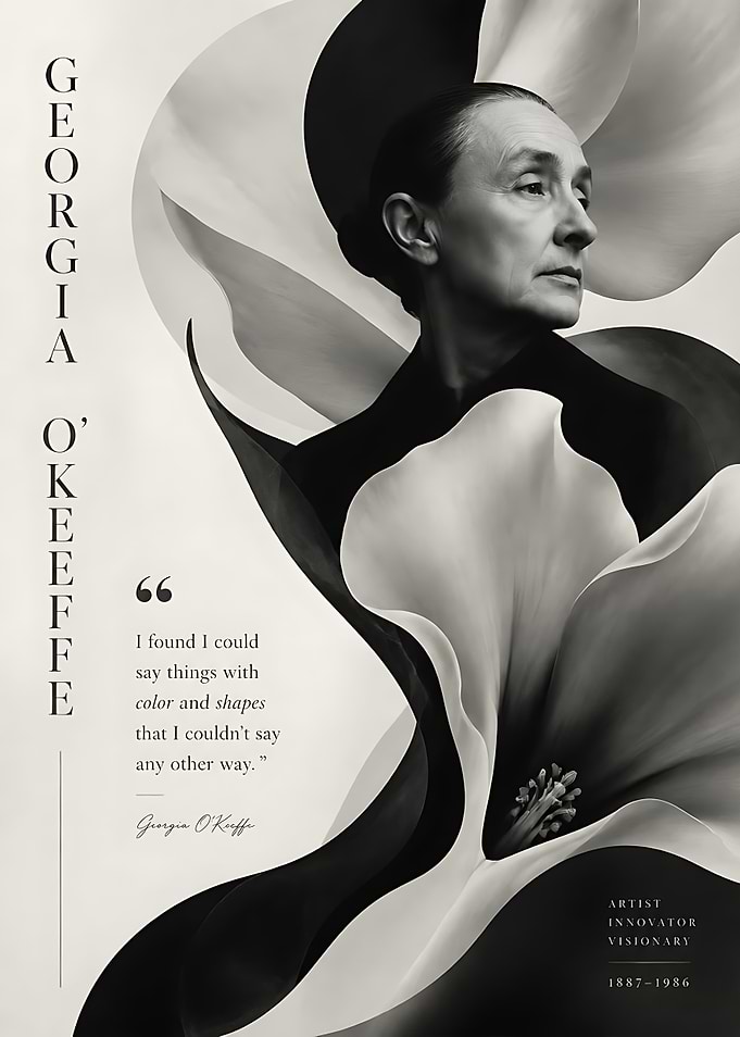 Georgia O'Keeffe Inspirational Art Poster