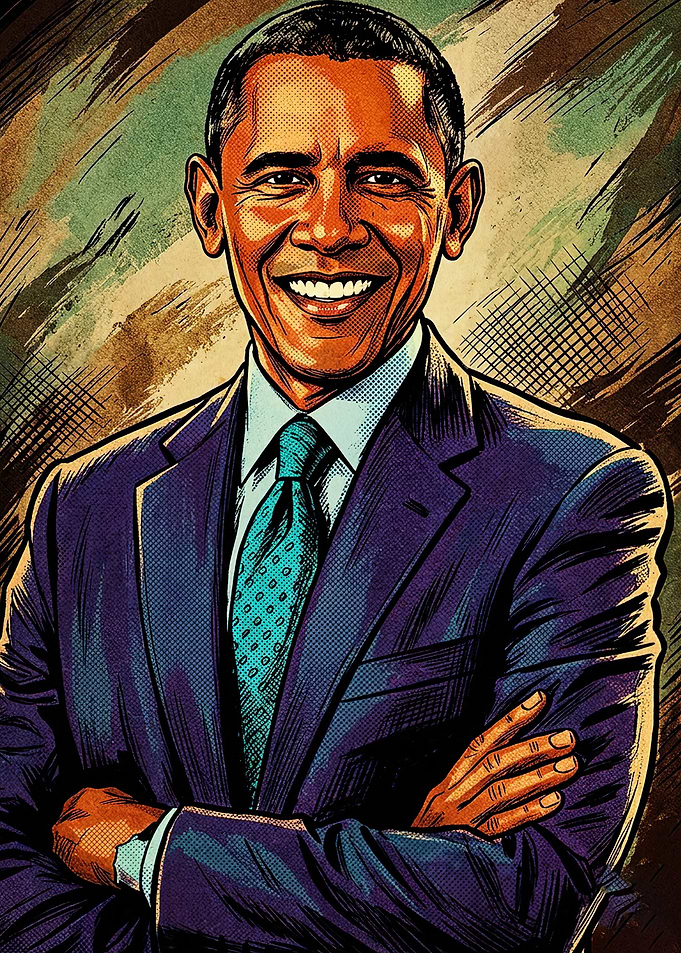 Barack Obama Pop Art Portrait