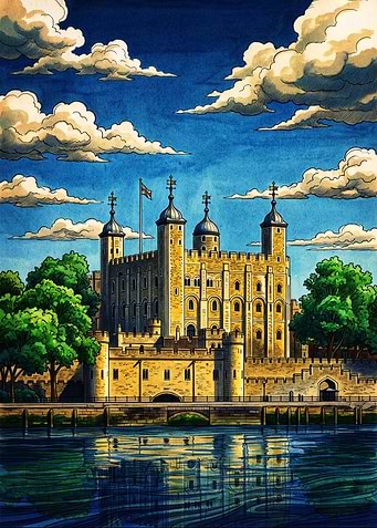The Tower of London Illustration