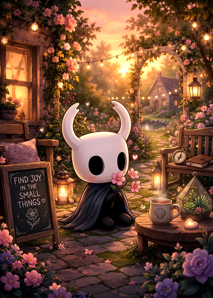 The Knight in a Cozy Garden