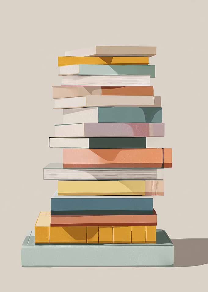 Colorful Book Stack