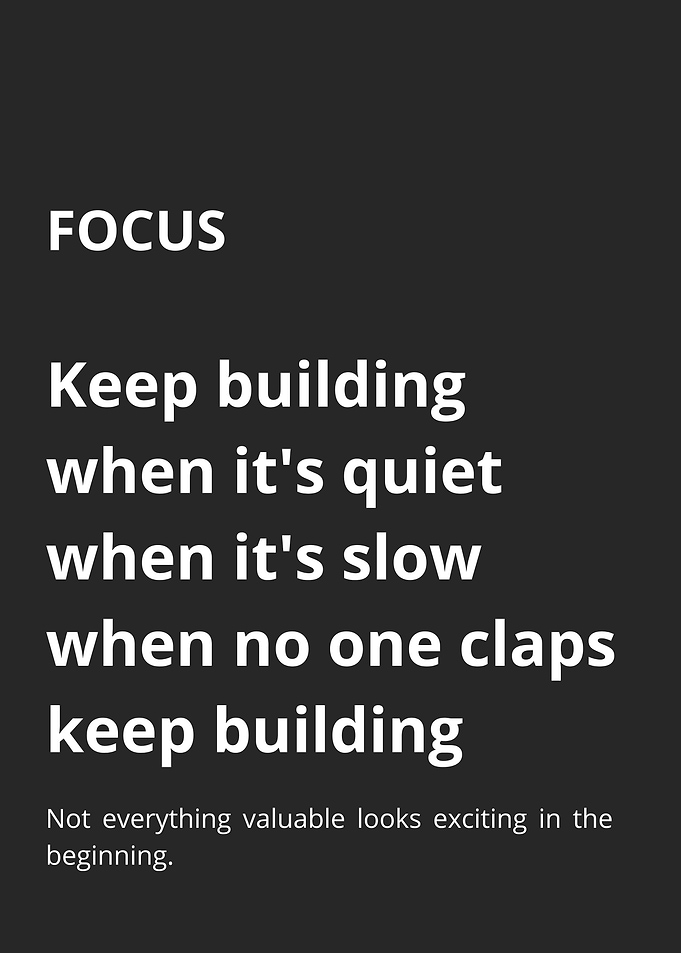 Inspirational Focus Quote Poster
