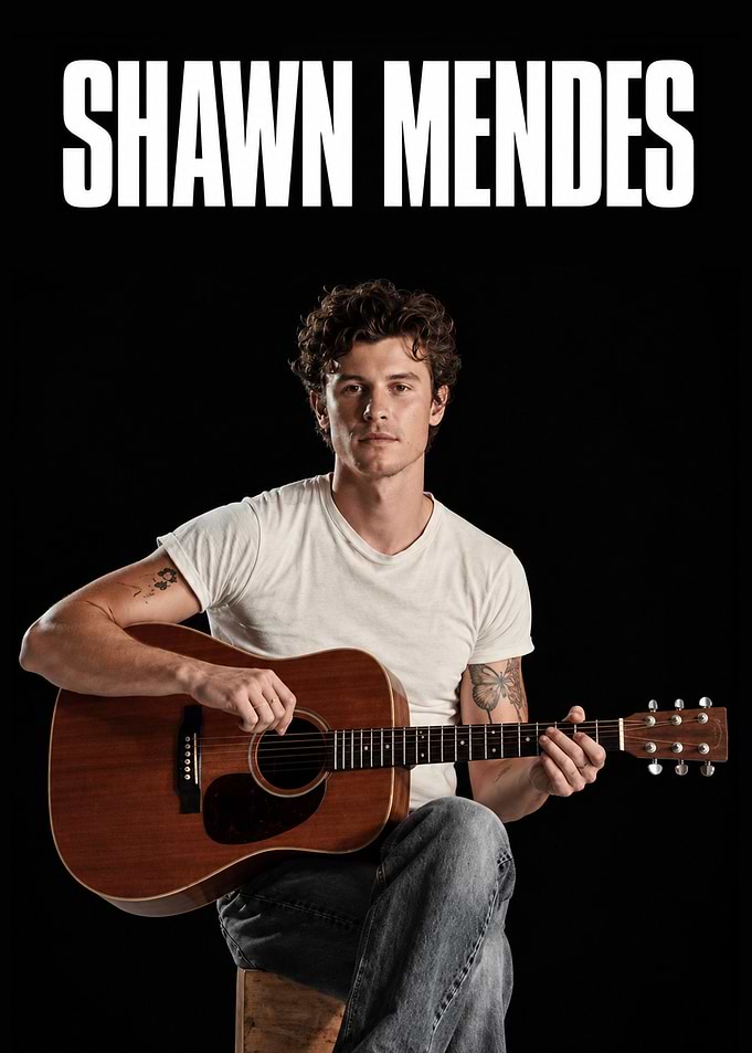 Shawn Mendes Playing Acoustic Guitar