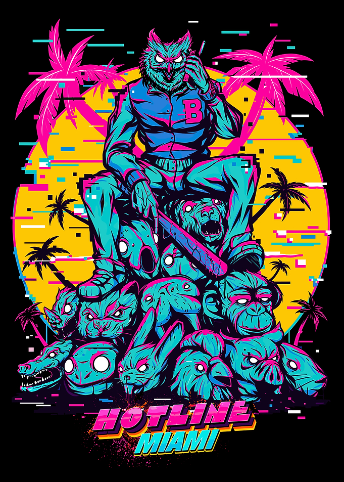 Hotline Miami Owl Mask Graphic