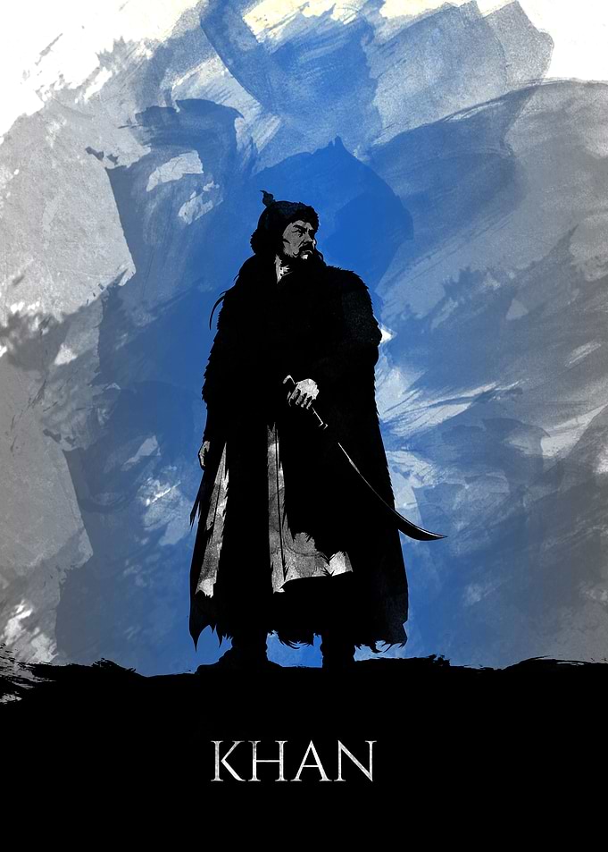 Gengis Khan Warrior Poster