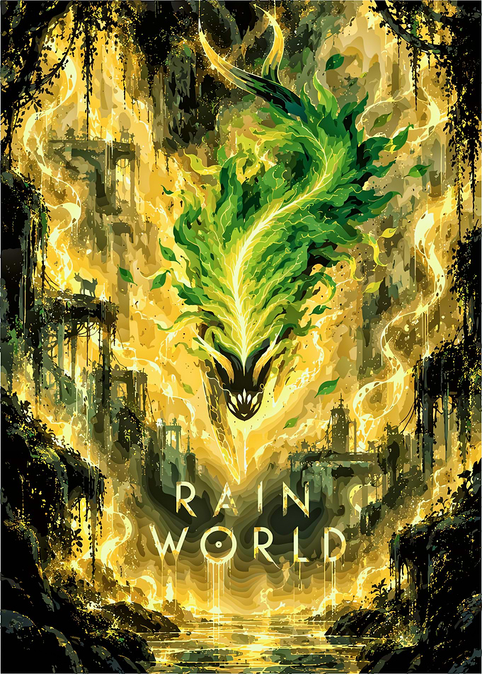 Rain World Game Poster Art