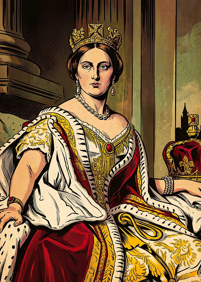 Queen Victoria Pop Art Portrait