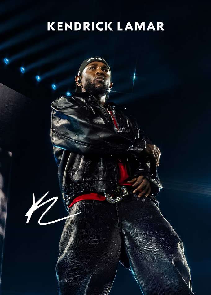 Kendrick Lamar Concert Performance Poster