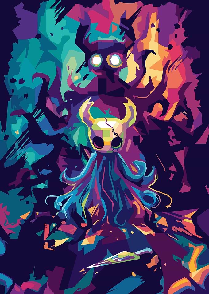 Hollow Knight WPAP Pop Art
