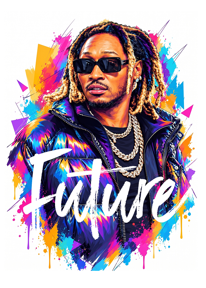 Future Rapper Colorful Pop Art Portrait