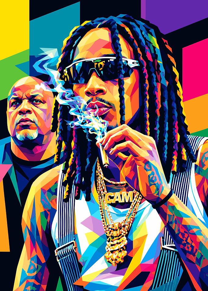 Wiz Khalifa Pop Art Portrait