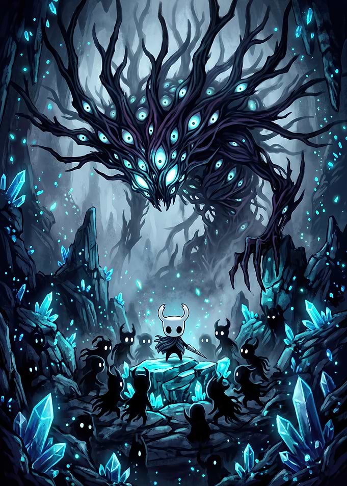 Hollow Knight Facing Eldritch Horror