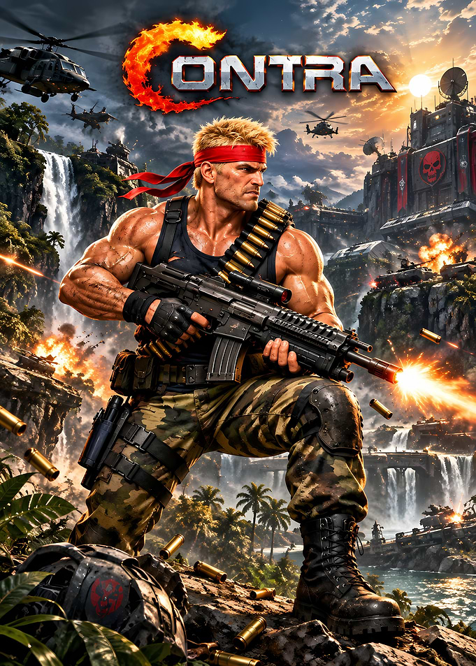 Contra Action Game Poster