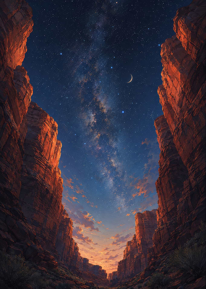 Milky Way Over Red Rock Canyon