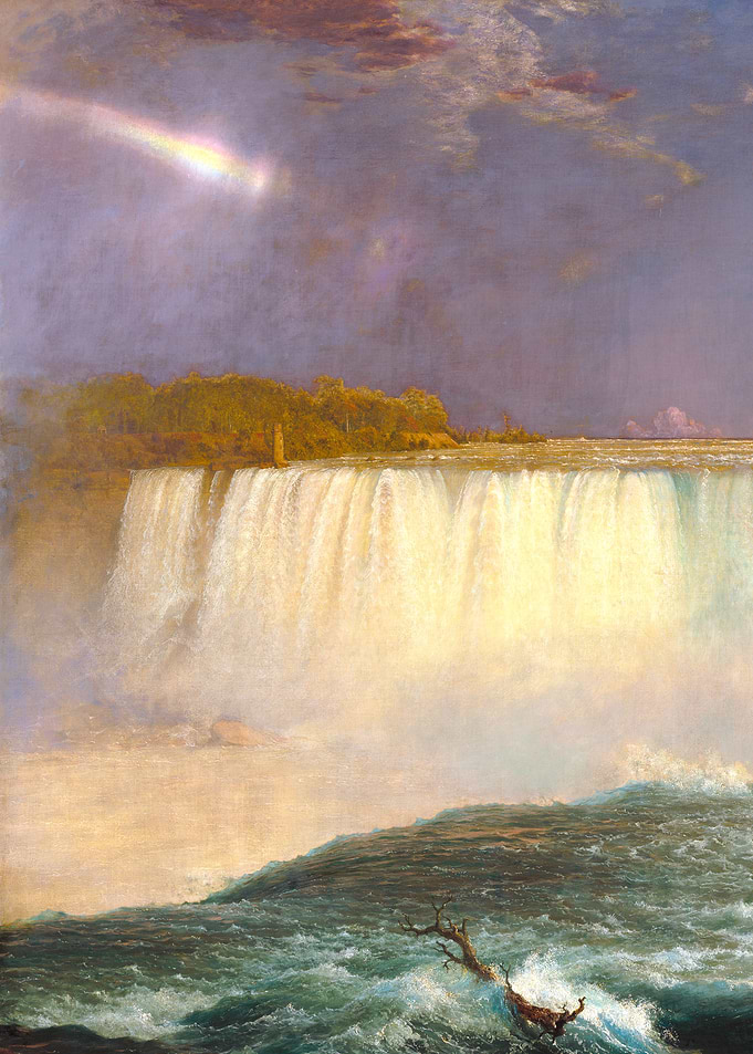 Niagara Falls Landscape Painting by Frederic Edwin Church