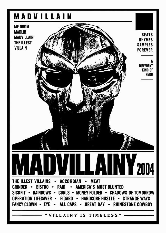 Madvillainy MF DOOM Poster