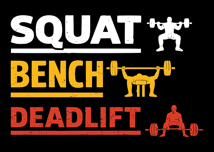 Powerlifting Squat Bench Deadlift Graphic