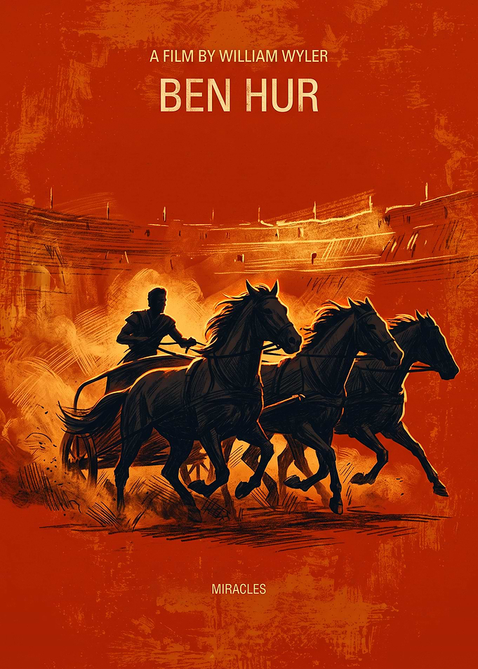 Ben Hur Epic Historical Drama Poster
