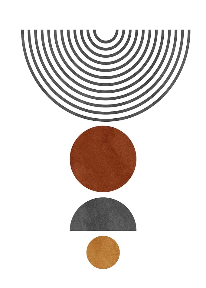 Minimalist Geometric Abstract Wall Art