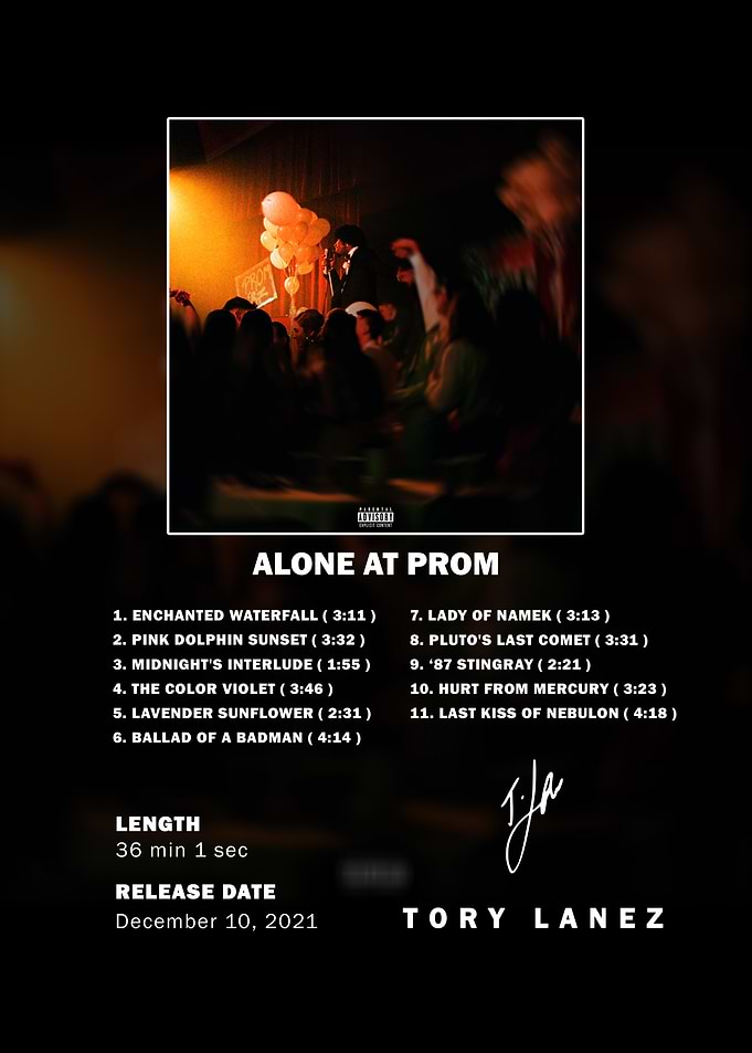Tory Lanez Alone At Prom Album