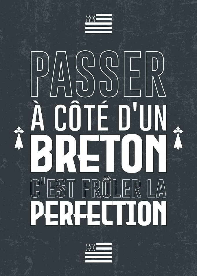Breton Pride Typography Poster