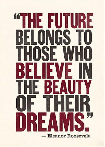 Eleanor Roosevelt Inspirational Quote Poster