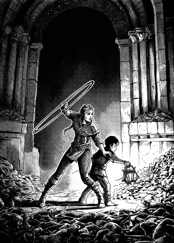 Amicia and Hugo in A Plague Tale
