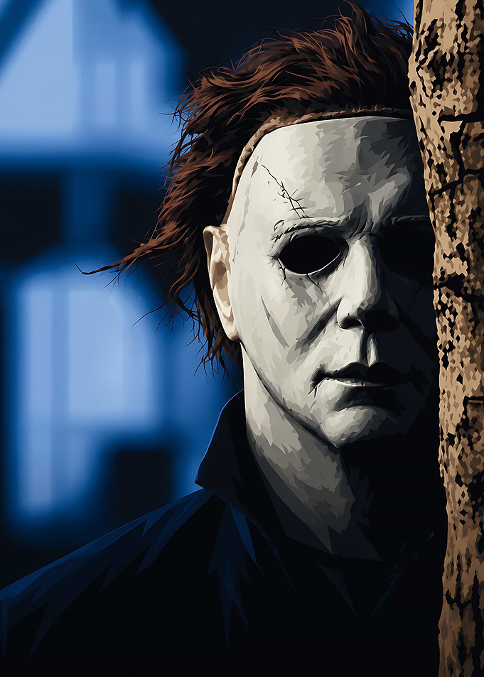 Michael Myers Halloween Horror Portrait