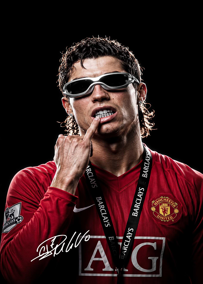 Cristiano Ronaldo Manchester Portrait