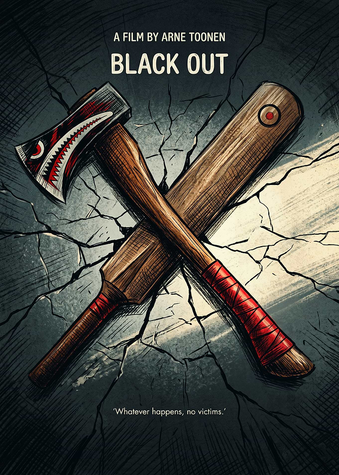 Black Out Thriller Mystery Retro Poster