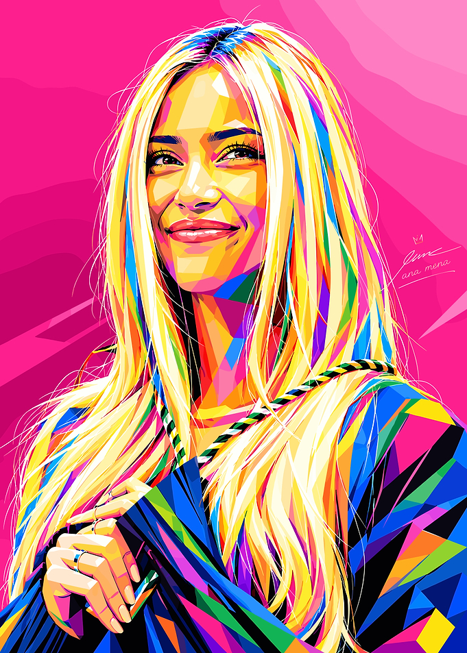 Ana Mena Pop Art Portrait