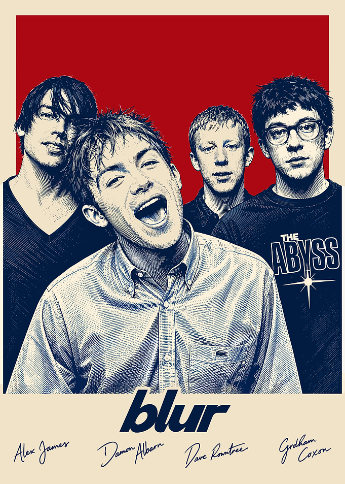Blur Band Portrait Poster
