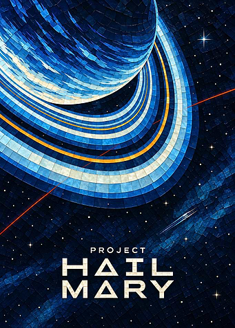 Project Hail Mary Space Poster