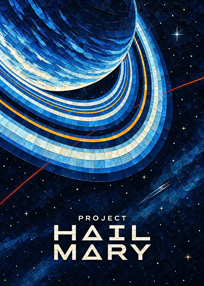 Project Hail Mary Space Poster