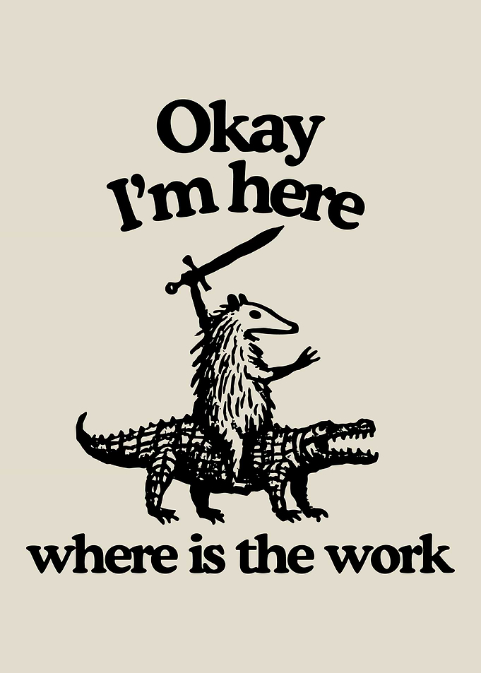 Opossum Knight Riding Alligator