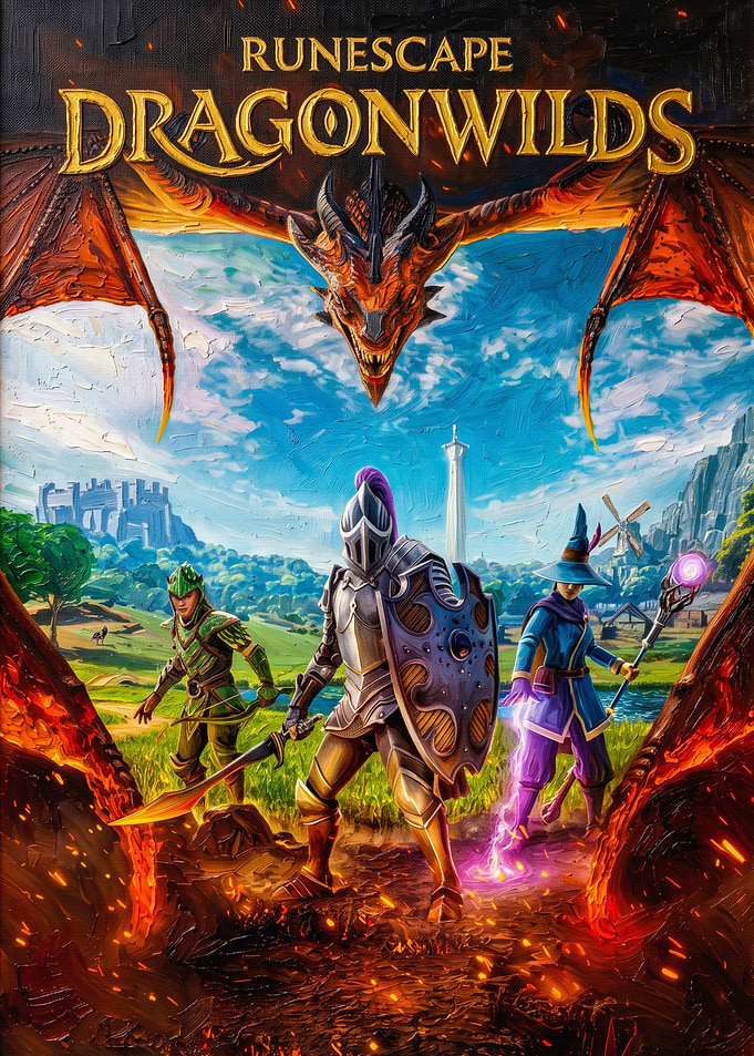 RuneScape Dragonwilds Fantasy Game Poster