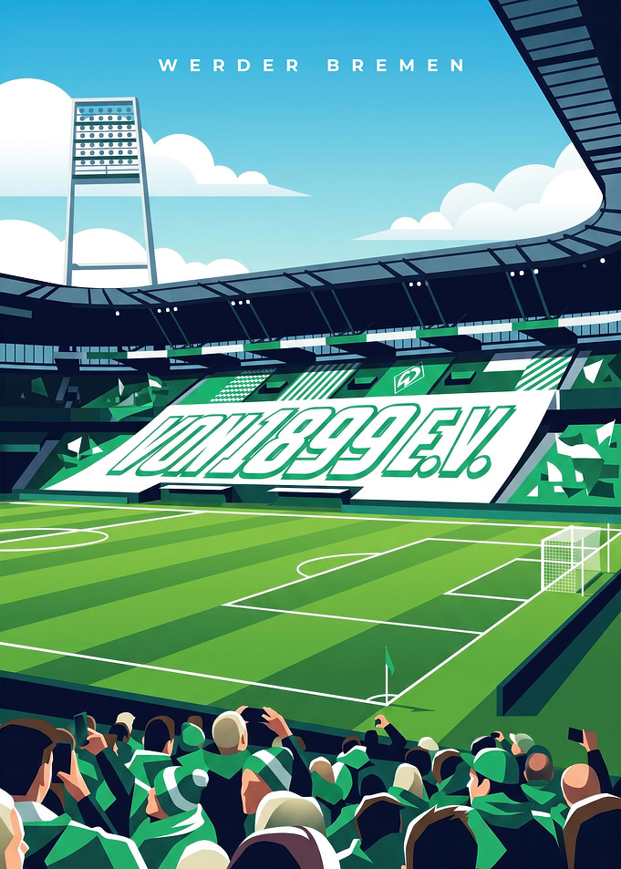 Werder Bremen Stadium Fan Art
