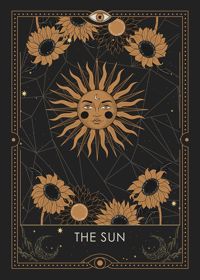 The Sun Tarot Card Illustration
