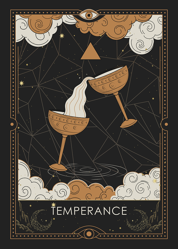 Temperance Tarot Card Illustration