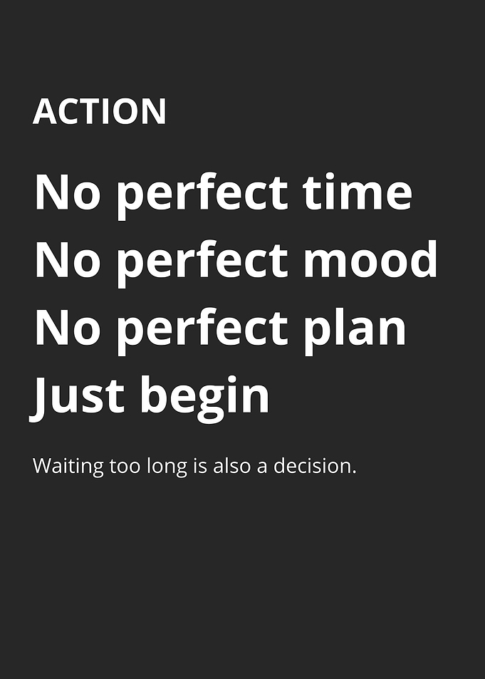 Inspirational Action Quote Poster