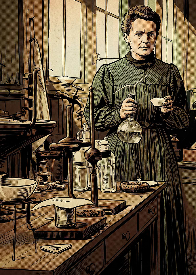 Marie Curie in Her Laboratory